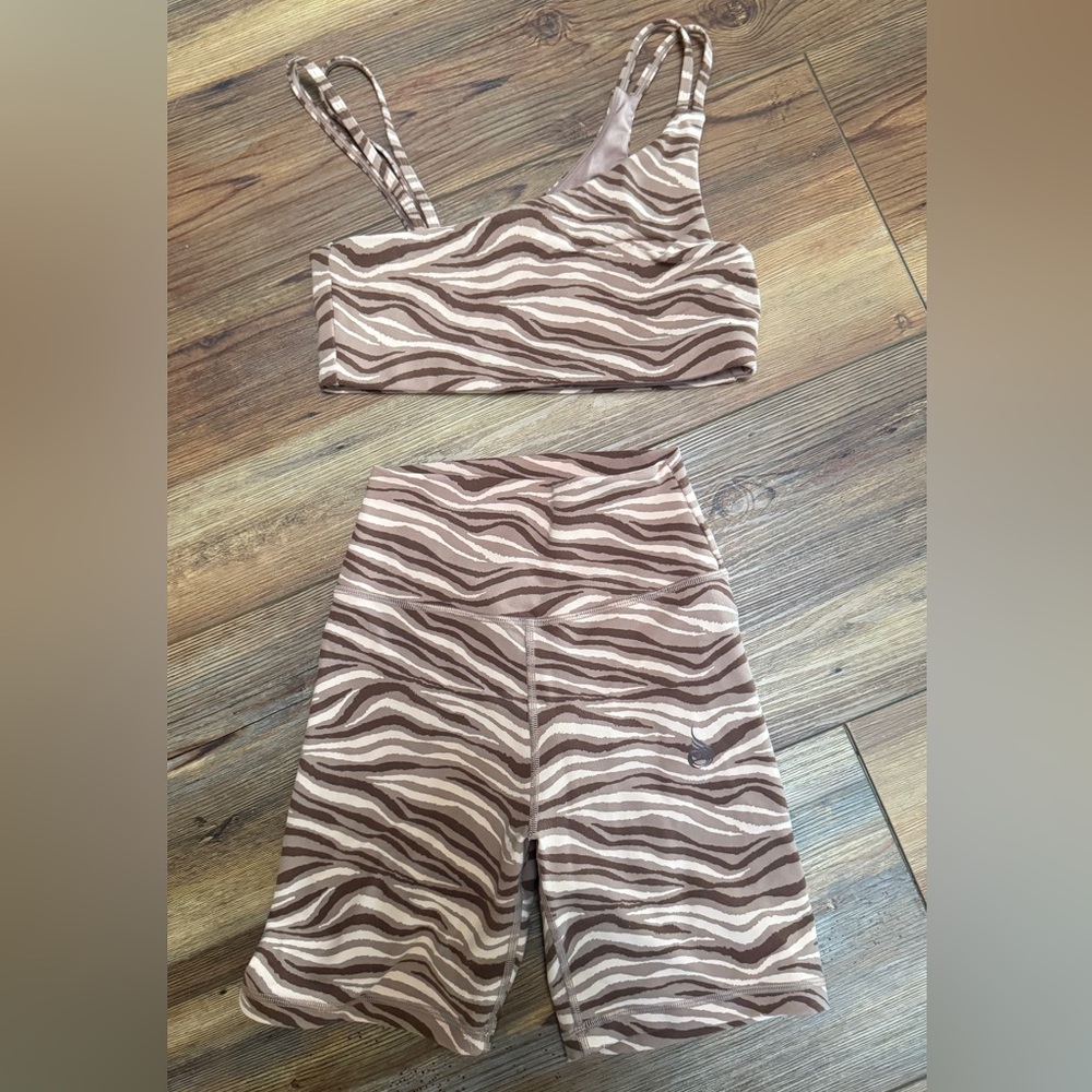 Ryderwear Zebra Print Activewear Set
